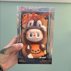 Halloween Sitting Pumpkin Labubu